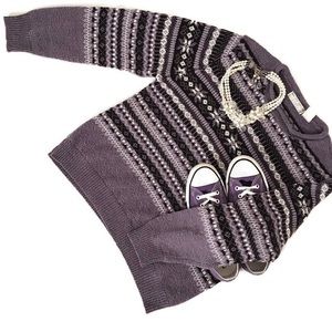 Carolyn Taylor Women’s Purple Crew Neck Sweater